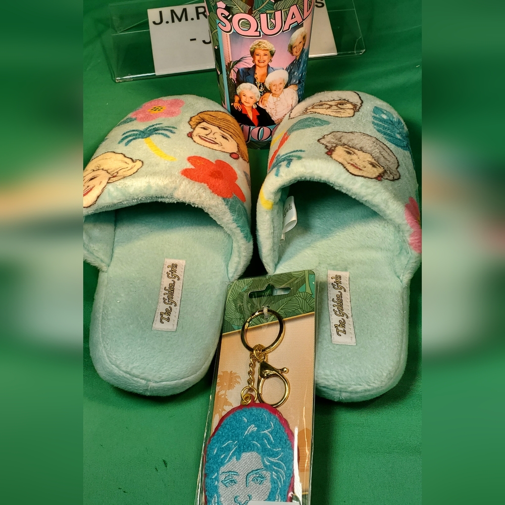 Golden Girls Squad Goals Photo 22oz cup, keychain, sandals